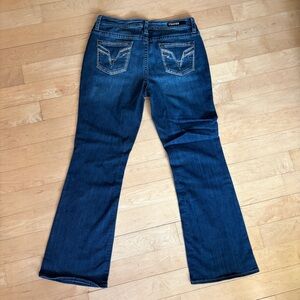 Women’s size 14 Vigoss bling sparkly dark wash bootcut jeans